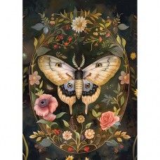 DUTCH LADY DESIGNS GREETING CARD Victorian Moth 5